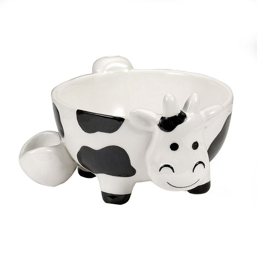 Premium Roast & Toast Ceramic Cereal Bowl W/ Pipe - Cow | Jupiter Grass