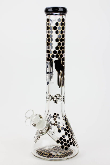 16" Soul Glass Bee 9mm Beaker Bong | Jupiter Grass