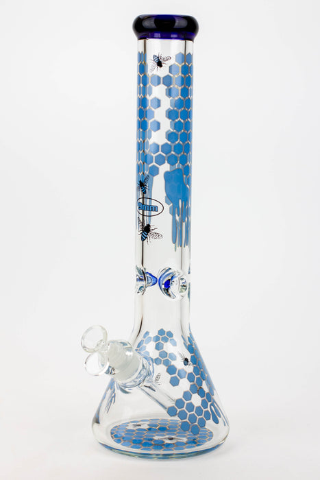 16" Soul Glass Bee 9mm Beaker Bong | Jupiter Grass