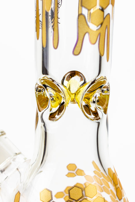 16" Soul Glass Bee 9mm Beaker Bong | Jupiter Grass