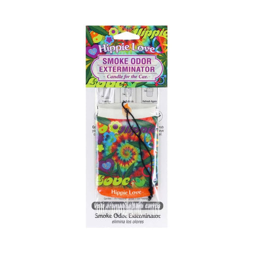 SMOKE ODOR EXTERMINATOR CANDLE FOR THE CAR AIR FRESHENER - HIPPIE LOVE | Jupiter Grass