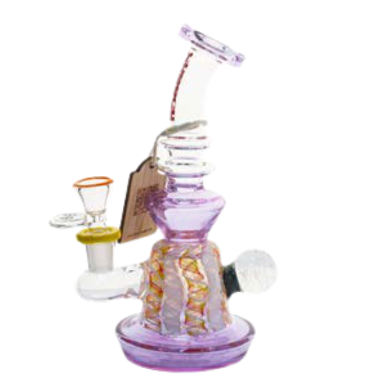 7" Cheech Glass Marble Rig Purple | Jupiter Smoke Shop