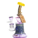 8" Cheech Glass Purple Hex Pattern Rig w/disc perc | Jupiter Smoke Shop