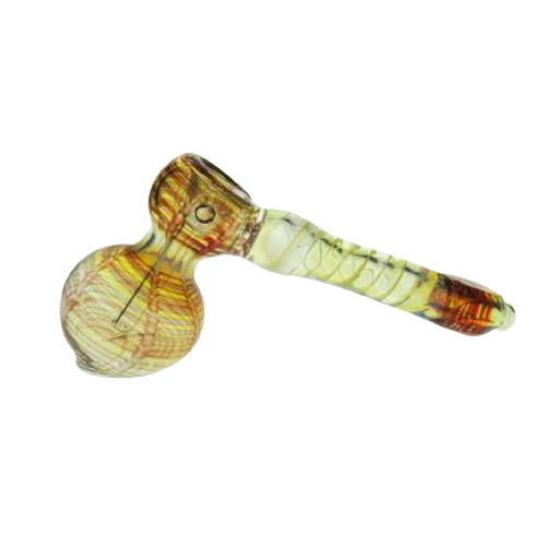 6" Long Raked Hammer Bubbler W/ Spiral Mouthpiece | Jupiter Grass