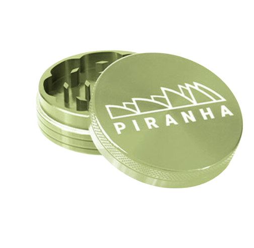 2-Piece Grinder By Piranha - 2.2" - Green | Jupiter Grass