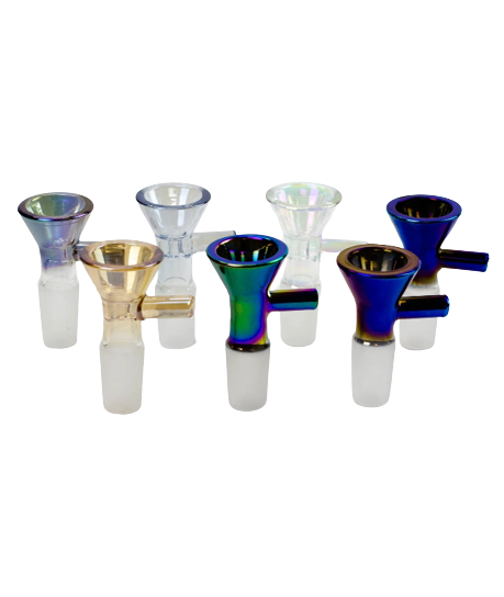 Metallic Color Glass Bowl For 14mm Joint | Jupiter Grass