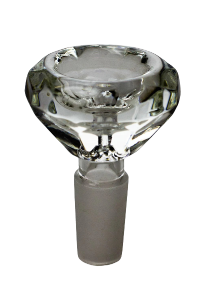 Diamond Cutting Shape Wide Glass Bowl | Jupiter Grass