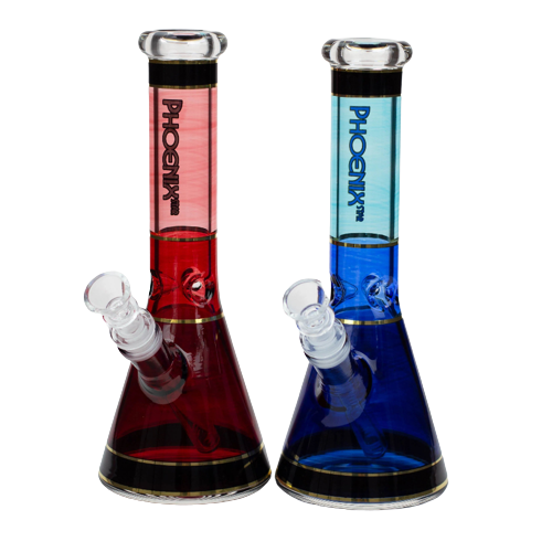 PHOENIX STAR 10" 24k Golden Line Glass Water Bong | Jupiter Grass