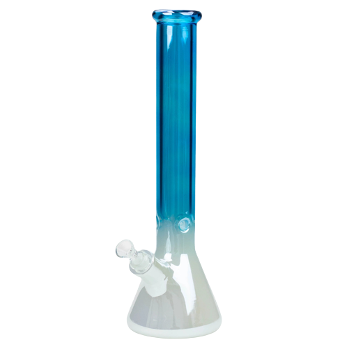 16" Electroplated Gradient Classic Beaker 9mm Glass Bong | Jupiter Grass