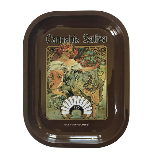 Kill-Your-Culture-Rolling-Tray-5-5-x-7-Cannabis-Sativa | Jupiter Grass