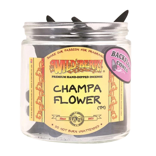 WILD BERRY BACK-FLOW INCENSE CONES PACK OF 25 - CHAMPA FLOWER | Jupiter Grass