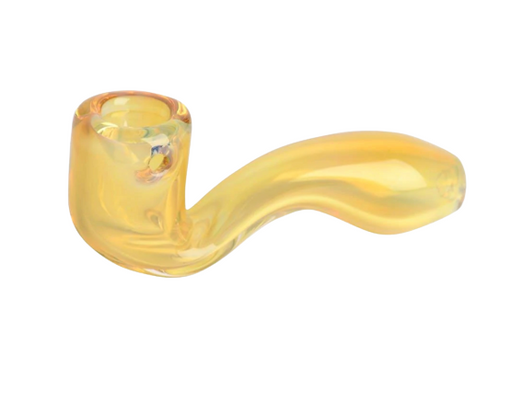 5.5" Red Eye Glass Sherlock Hand Pipe | Jupiter Grass