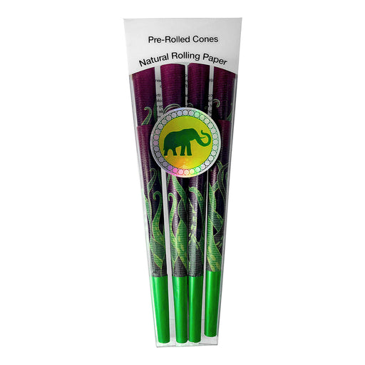 Elephant Brands - Pre-Rolled Designer Cones 8 Per Pack - Kraken W/ Green Tip | Jupiter Grass