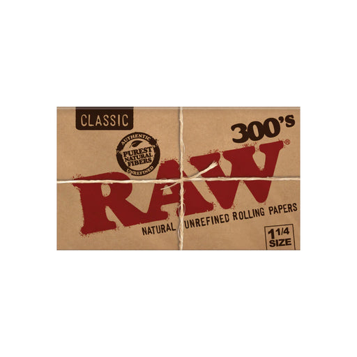 Raw Classic Unbleached 300'S 1¼" - Box of 40 | Jupiter Grass