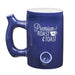 Premium Roast & Toast Ceramic Mug W/ Pipe - Blue W/ White | Jupiter Grass