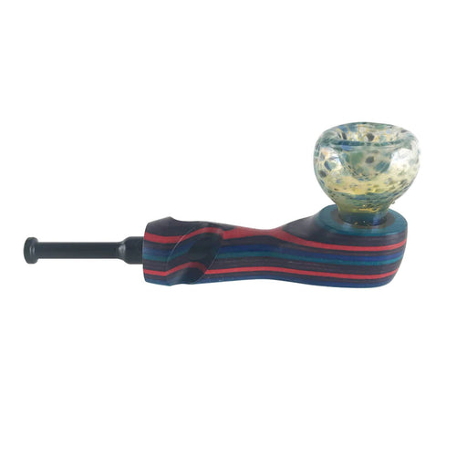 Hybrid Wood Pipe W/ Glass Bowl By The Mill - H-2 | Jupiter Grass