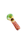 Red Eye Glass Small Rasta Hand Pipe | Jupiter Grass