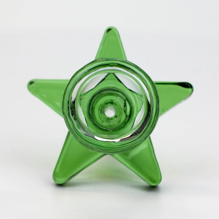 Thick Glass Bowl w/ Star Handle | Jupiter Grass