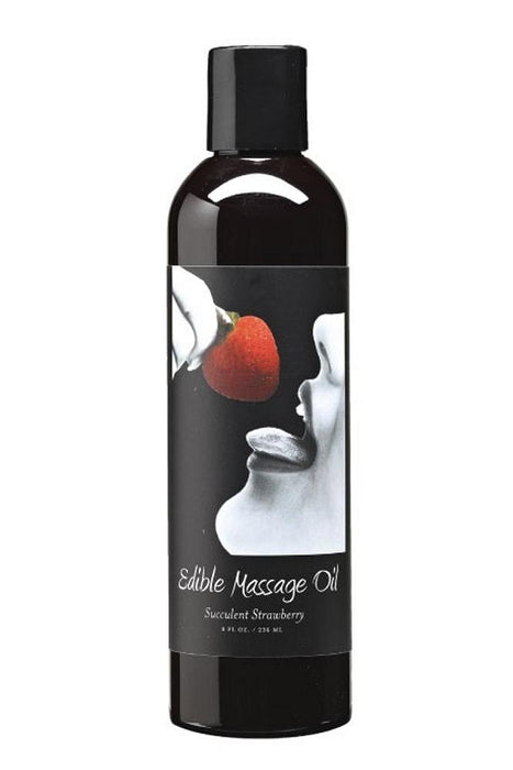 Edible Massage Oil 8oz/236ml in Strawberry | Jupiter Grass