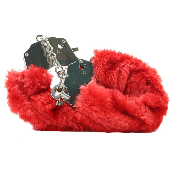 Fetish Fantasy Furry Cuffs in Red | Jupiter Grass
