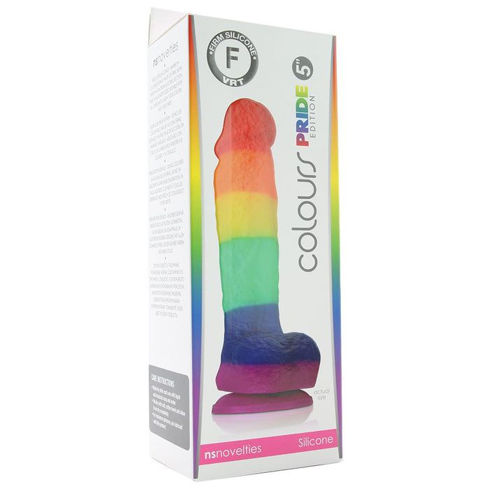 Colours Pride Edition 5 Inch Silicone Dildo in Rainbow | Jupiter Grass