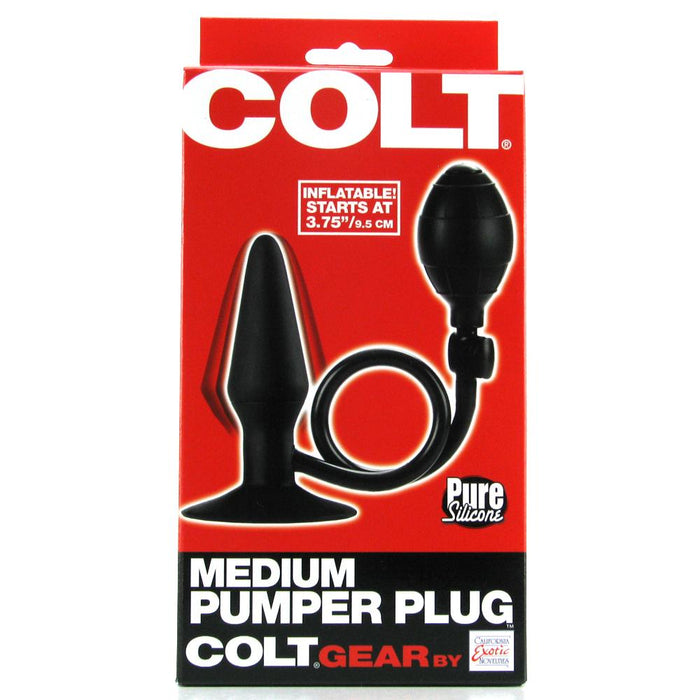 Colt Medium Silicone Pumper Plug in Black | Jupiter Grass