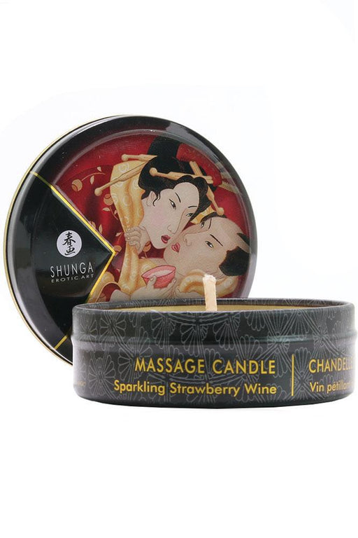 Mini Massage Candle 1oz/30ml in Sparkling Strawberry Wine | Jupiter Grass