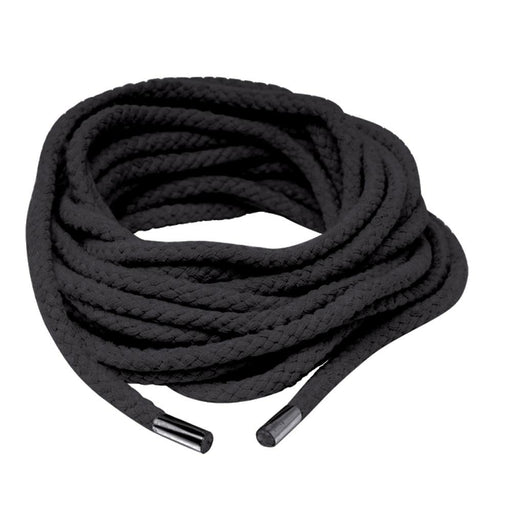 Fetish Fantasy Series 35 Foot Japanese Silk Rope in Black | Jupiter Grass