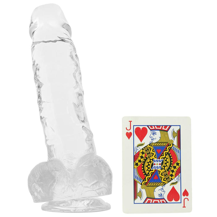 King Cock 7" Clear Cock w/ Balls in Clear | Jupiter Grass