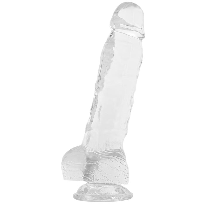 King Cock 7" Clear Cock w/ Balls in Clear | Jupiter Grass