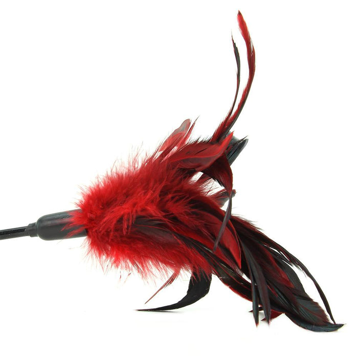 Starburst Feather Body Tickler in Red | Jupiter Grass