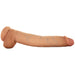 King Cock 14" Cock with Balls in Tan | Jupiter Grass