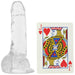 King Cock Clear 4" Cock With Balls | Jupiter Grass