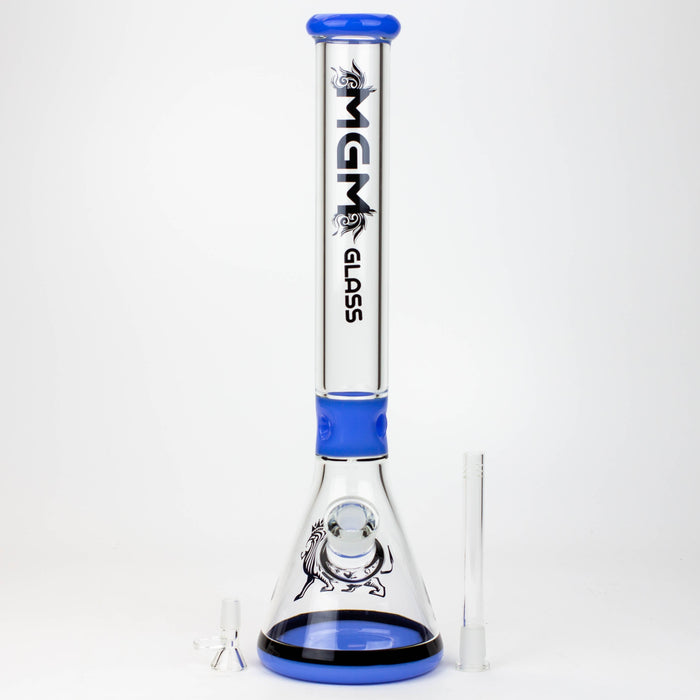 17.5" MGM 7mm Beaker Bong | Jupiter Grass
