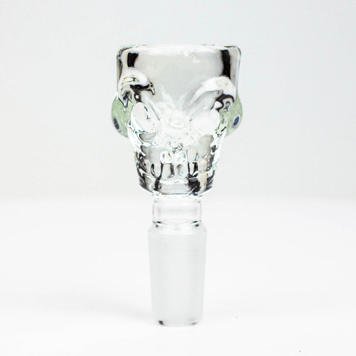 Skull Shape Glass Small Bowl - 14mm Female Joint | Jupiter Grass